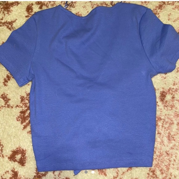 blue/purple crop top from zara - Picture 2 of 2